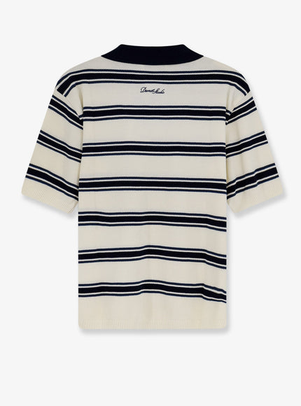 Dunst Unisex Striped Cotton Polo Shirt