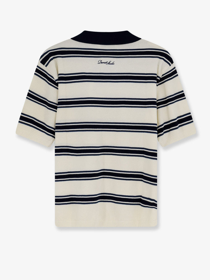 Dunst Unisex Striped Cotton Polo Shirt