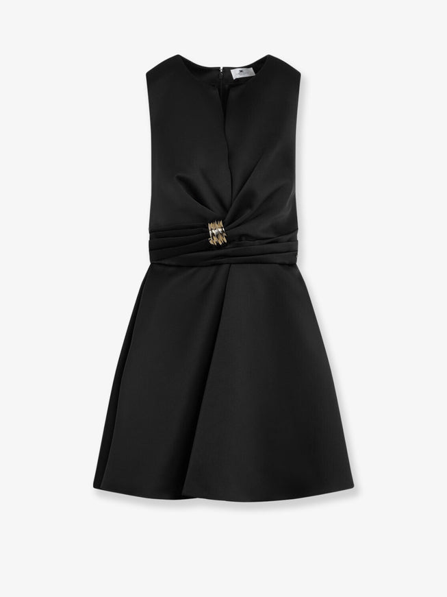 Elisabetta Franchi Events Satin Mini Dress Nero