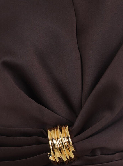 Elisabetta Franchi Events Satin Mini Dress