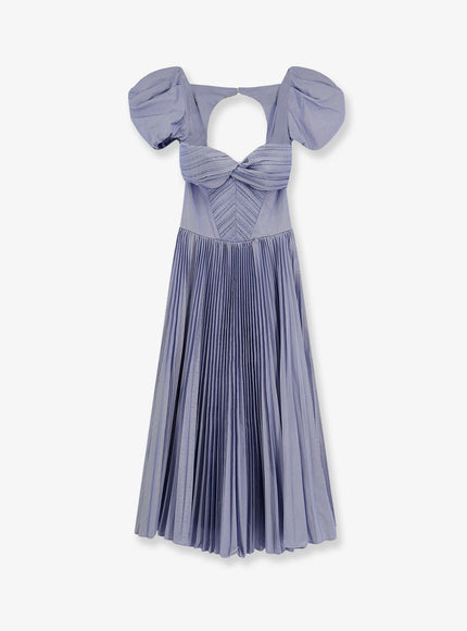 Elisabetta Franchi Daily Pleated Dress Oxford