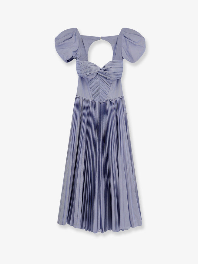 Elisabetta Franchi Daily Pleated Dress Oxford