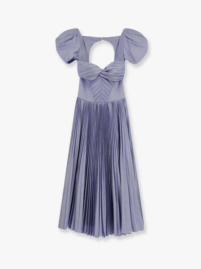 Elisabetta Franchi Daily Pleated Dress Oxford