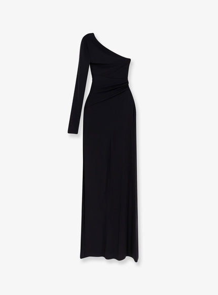 Elisabetta Franchi Red Carpet Stretch Viscose Long Dress