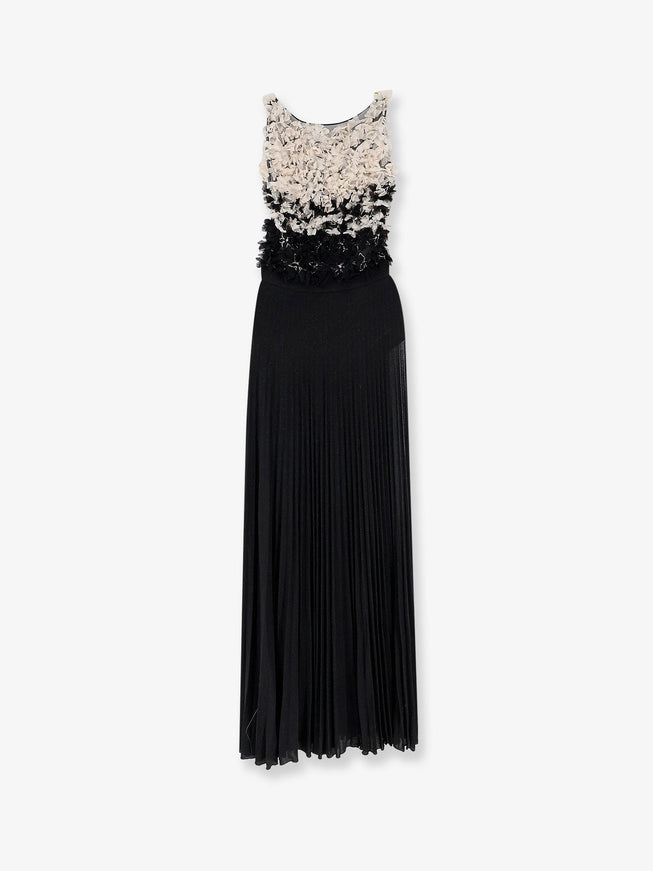 Elisabetta Franchi Red Carpet Long Dress Nero Burro