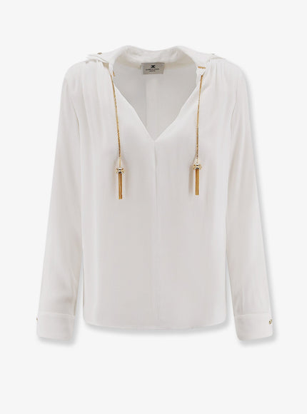 Elisabetta Franchi Viscose Shirt Avorio