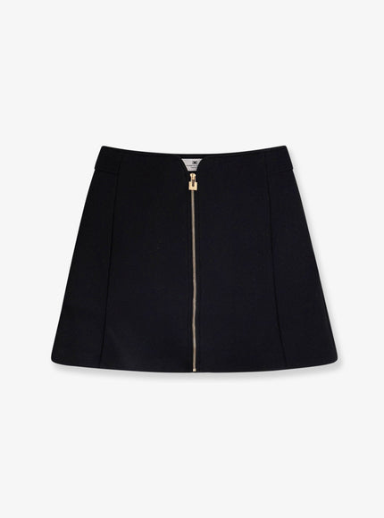 Elisabetta Franchi Daily Mini Skirt With Zip Nero