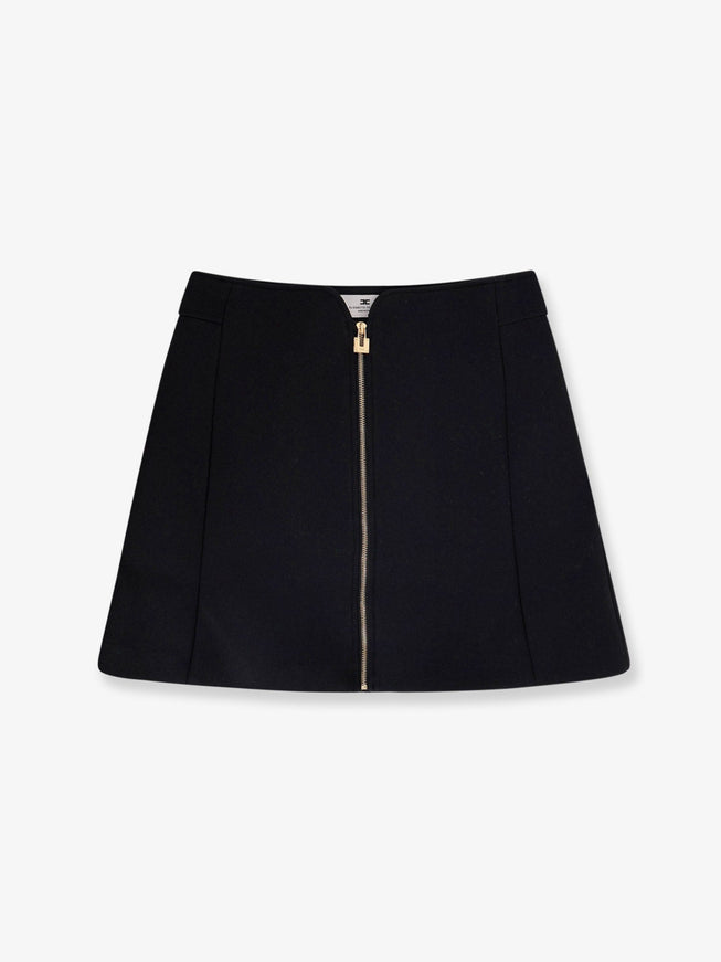 Elisabetta Franchi Daily Mini Skirt With Zip Nero