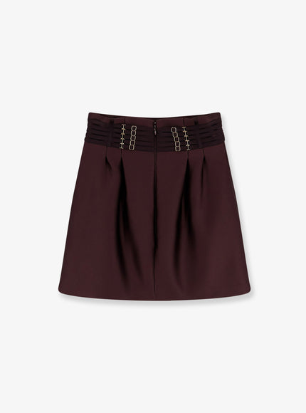 Elisabetta Franchi Satin Mini Skirt