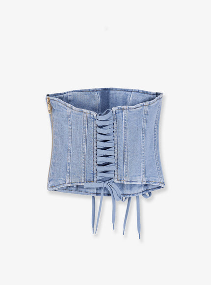 Elisabetta Franchi Urban Denim Bustier