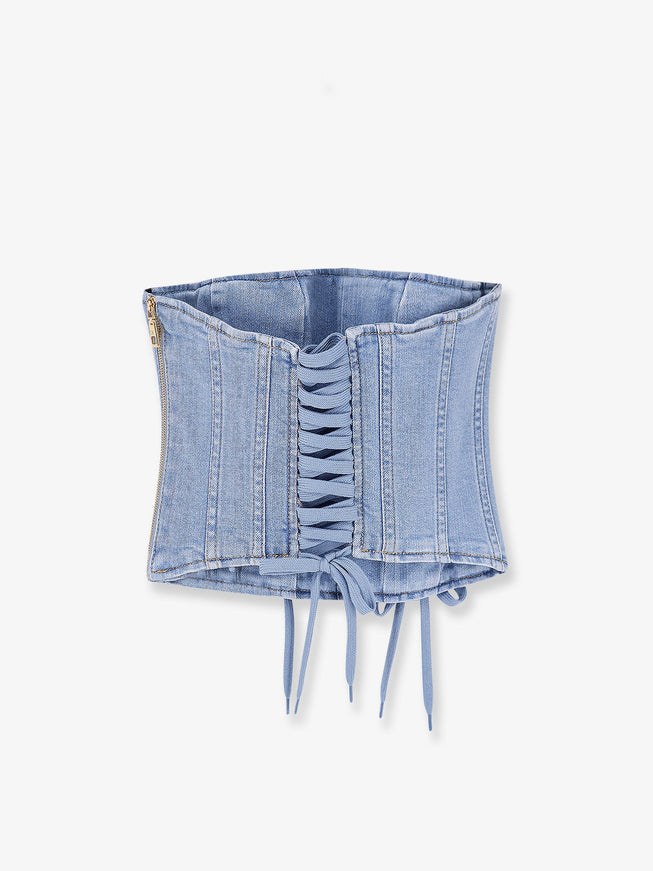 Elisabetta Franchi Urban Denim Bustier
