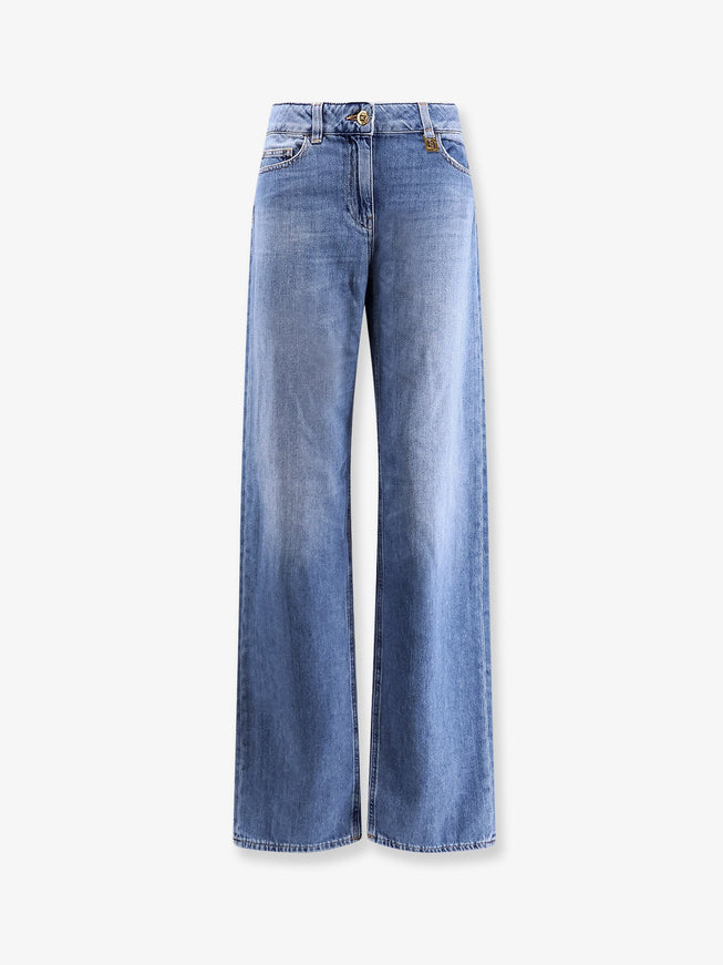 Elisabetta Franchi Urban Cotton Jeans Lightblue