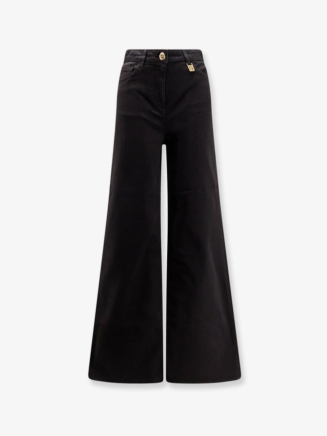 Elisabetta Franchi Black Denim Trousers Nero