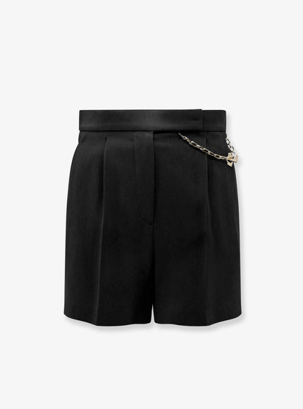 Elisabetta Franchi Stretch Viscose Shorts Nero