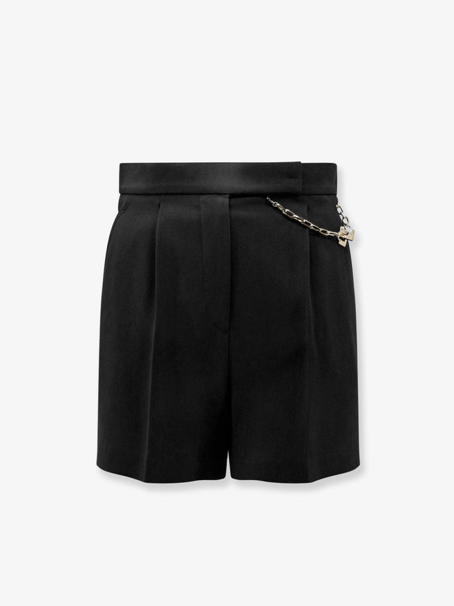 Elisabetta Franchi Stretch Viscose Shorts Nero