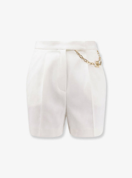 Elisabetta Franchi Stretch Viscose Shorts Avorio
