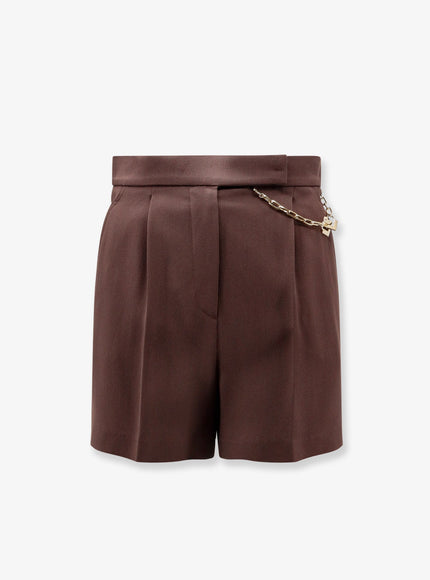 Elisabetta Franchi Stretch Viscose Shorts Cacao
