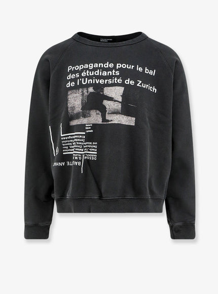 Enfants Riches Deprimes Cotton Sweatshirt With L'université De Zurich Print Fadedblack
