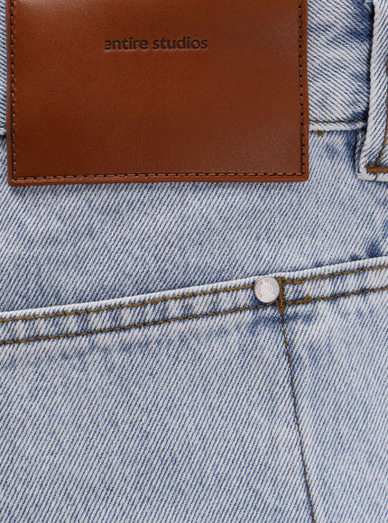 Entire Studios Gem Cotton Jeans With Back Leather Logo Patch