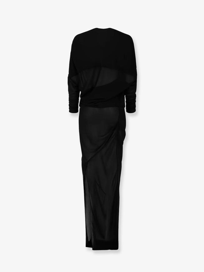 Entire Studios Transparent Fabric Robe Dress