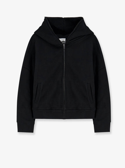 Entire Studios Eternal Zip Cottton Sweatshirt Black