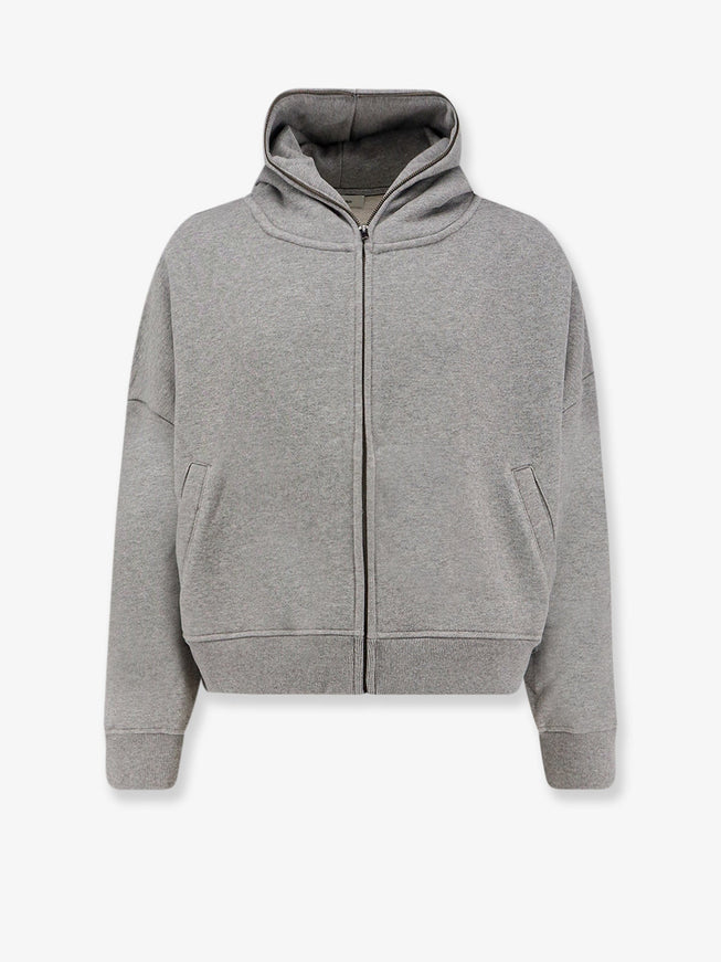 Entire Studios Eternal Zip Cottton Sweatshirt Grey Marle