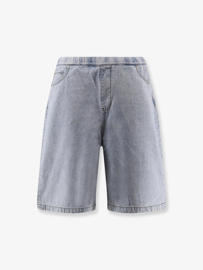 Entire Studios Light-Washed Denim Bermuda Shorts Old Blue