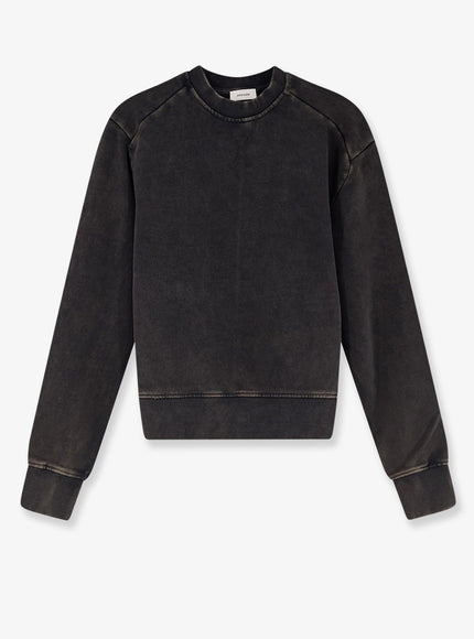 Entire Studios Pod Crew Cotton Sweatshirt Washed Black