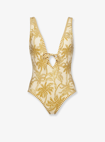 Eres One-Piece Swimsuit With All-Over Print Oro