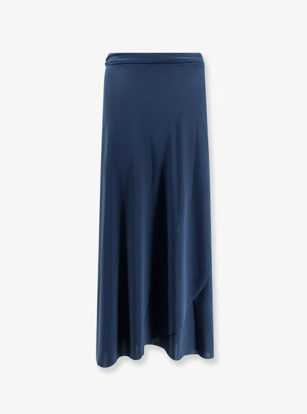 Eres Julieta Jersey Pareo Skirt Blu Scuro