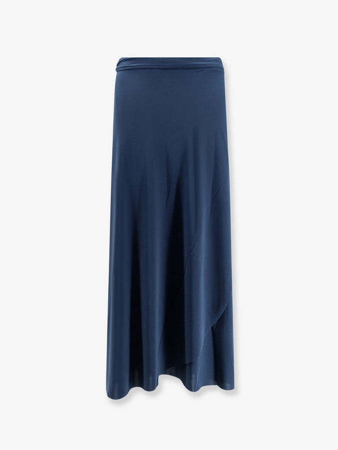 Eres Julieta Jersey Pareo Skirt Blu Scuro
