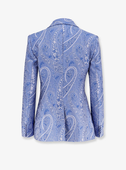 Etro Silk Blend Single-Breasted Blazer