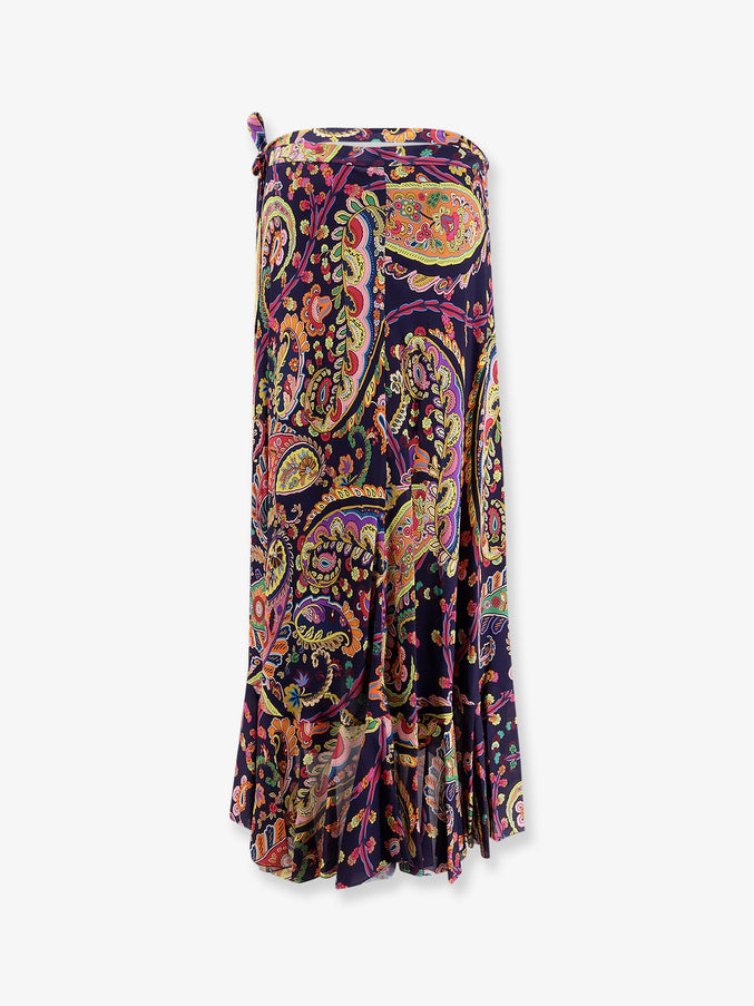 Etro Multicolor Viscose Skirt
