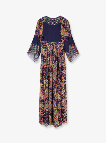 Etro Multicolor Viscose Long Dress