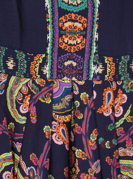 Etro Multicolor Viscose Long Dress