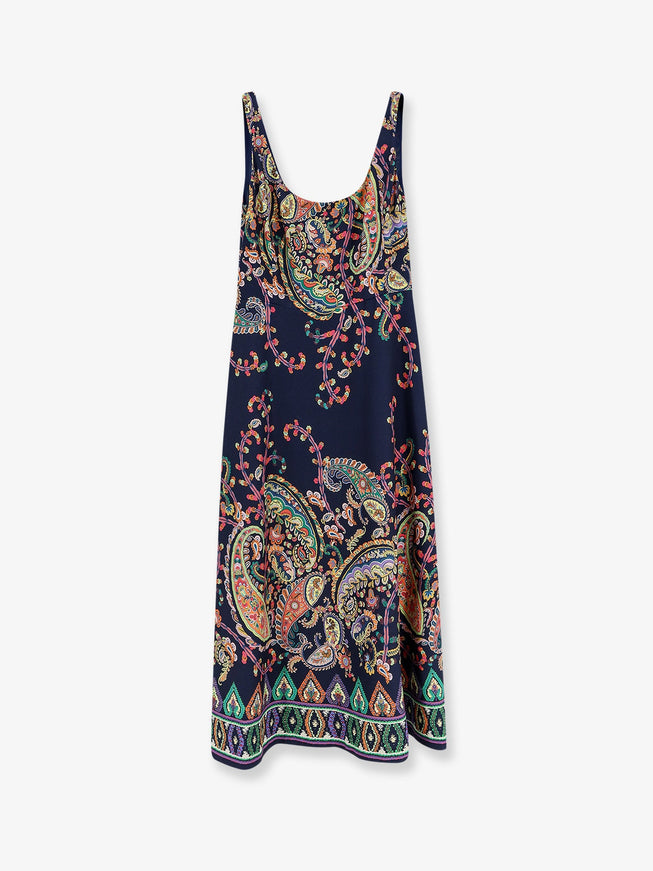 Etro Dress With Iconic Multicolor Print – Ellie Belle
