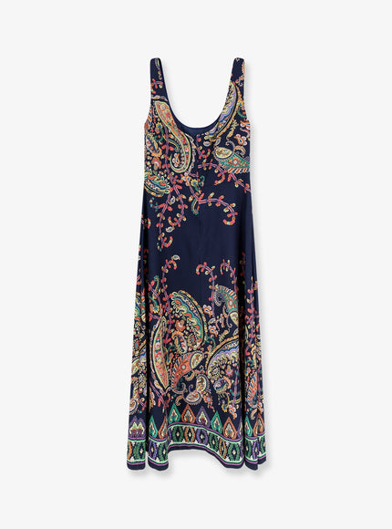 Etro Dress With Iconic Multicolor Print