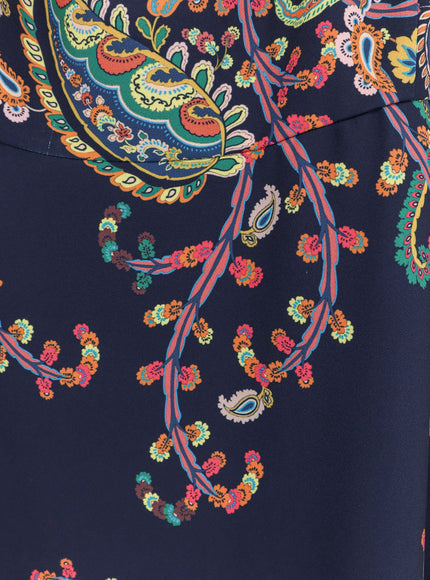 Etro Dress With Iconic Multicolor Print