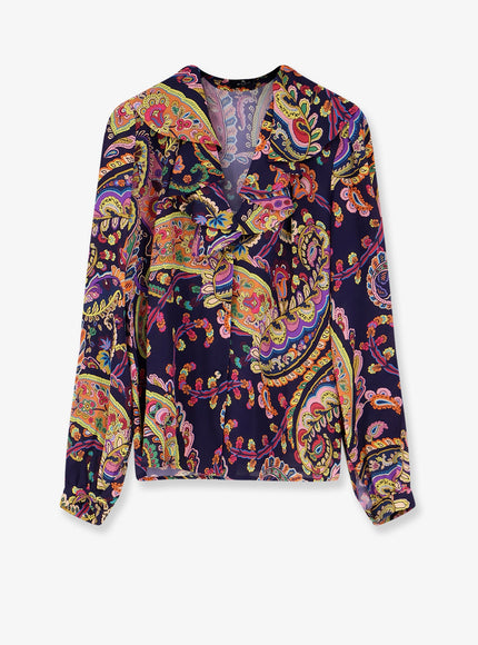 Etro Multicolor Viscose Shirt Multicolore