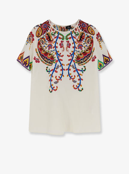 Etro Silk Top Multicolore
