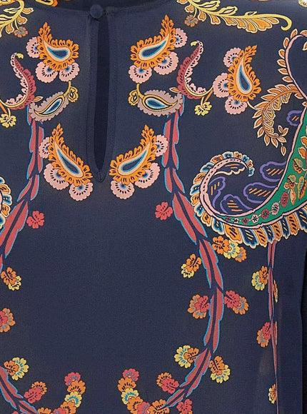 Etro Multicolor Silk Shirt