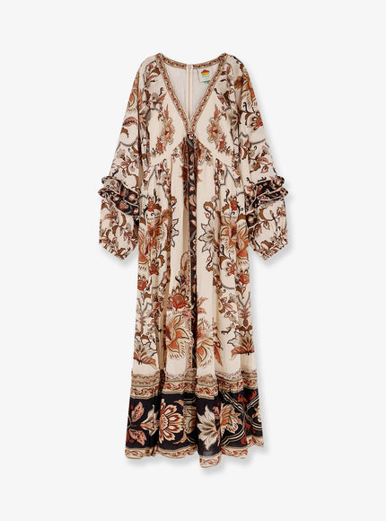 Farm Rio Majestic Maxi Dress Majestic Garden Sand