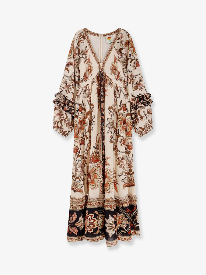 Farm Rio Majestic Maxi Dress Majestic Garden Sand