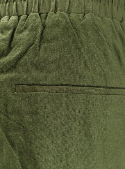 Farm Rio Green Heart Tapestry Embroidered Lenzing™ Ecovero™ Euroflax™ Shorts