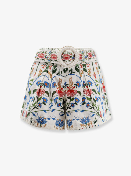 Farm Rio Fraga Multicolor Cotton Shorts Fragaprint