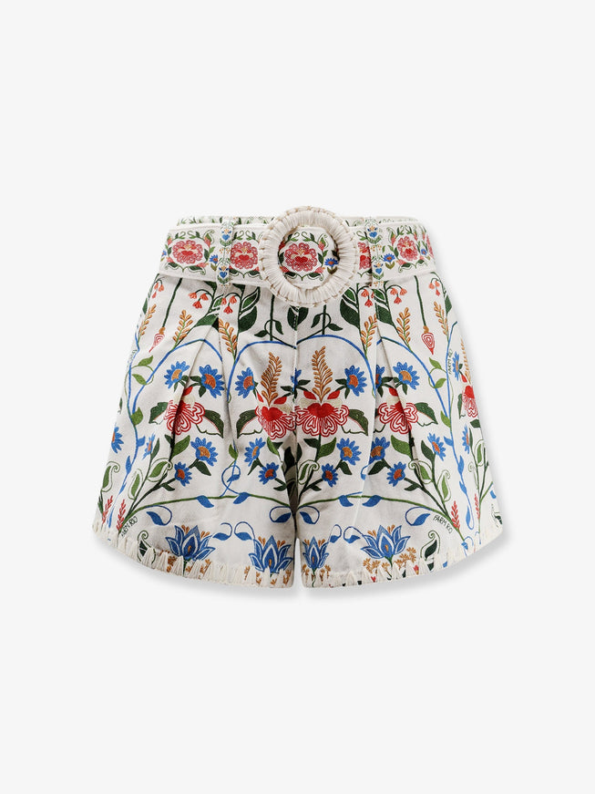 Farm Rio Fraga Multicolor Cotton Shorts Fragaprint