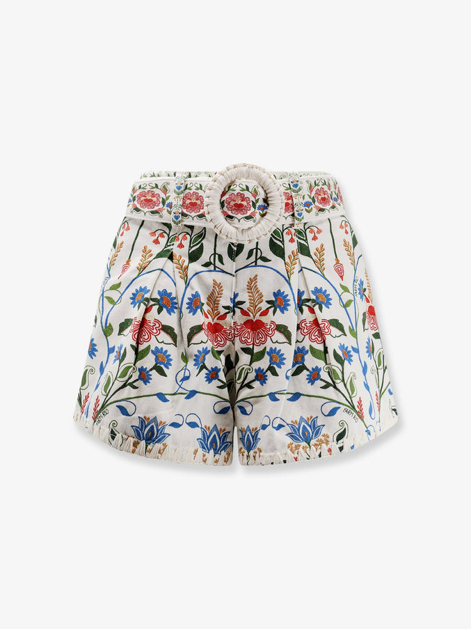 Farm Rio Fraga Multicolor Cotton Shorts Fragaprint