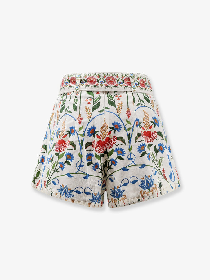 Farm Rio Fraga Multicolor Cotton Shorts