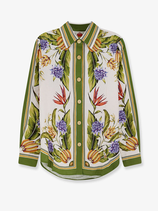 Farm Rio Tropical Linen And Viscose Tropicalscarfsand