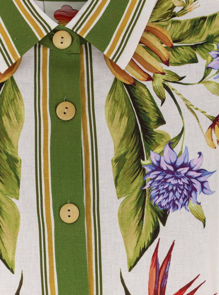 Farm Rio Tropical Linen And Viscose